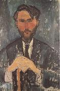 Amedeo Modigliani Leopold Zborowski a la canne (mk38) oil on canvas
